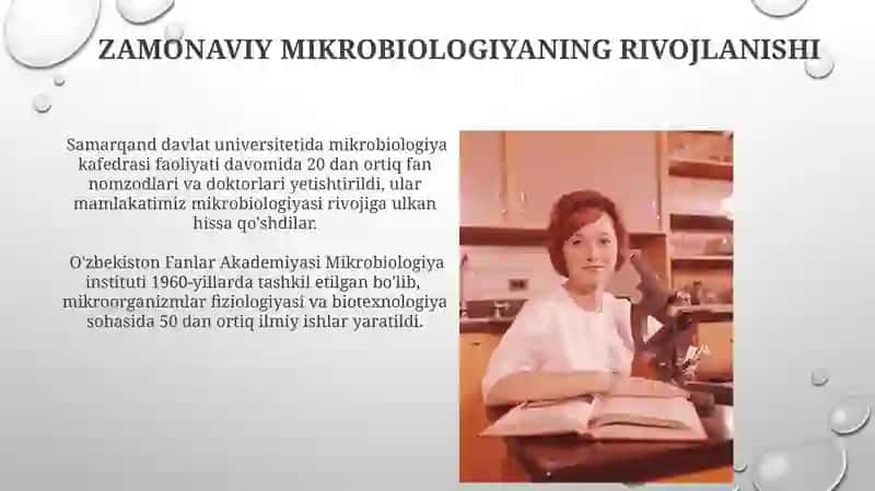Mikrobiologiyada Oʻzbek olimlarining roli 4