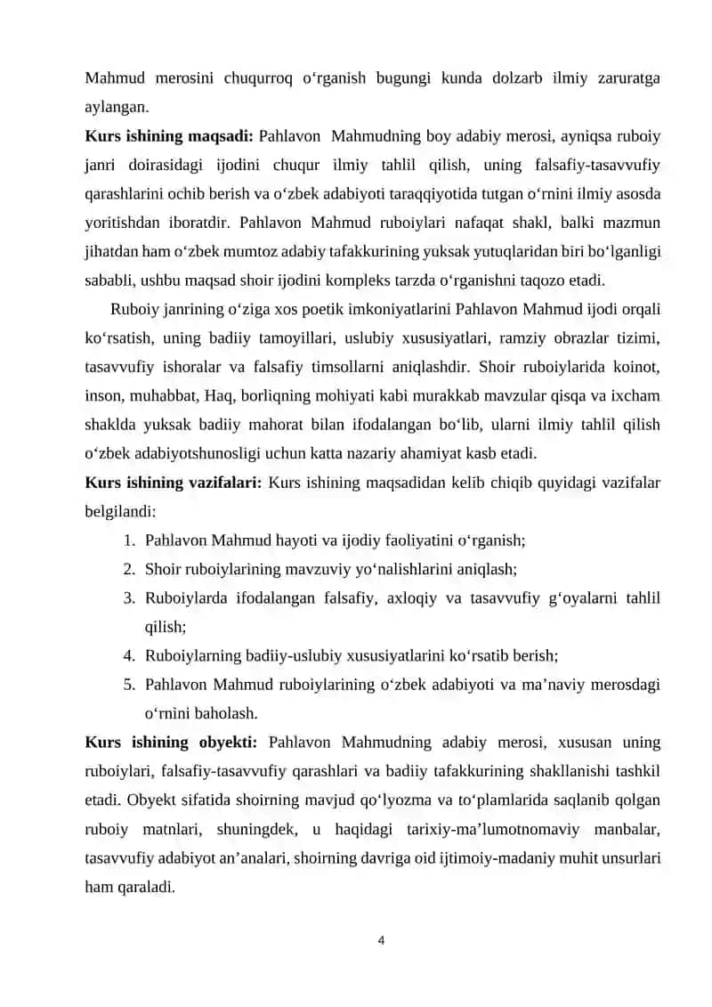 PAHLAVON MAHMUD RUBOIYLARI TAHLILI 4