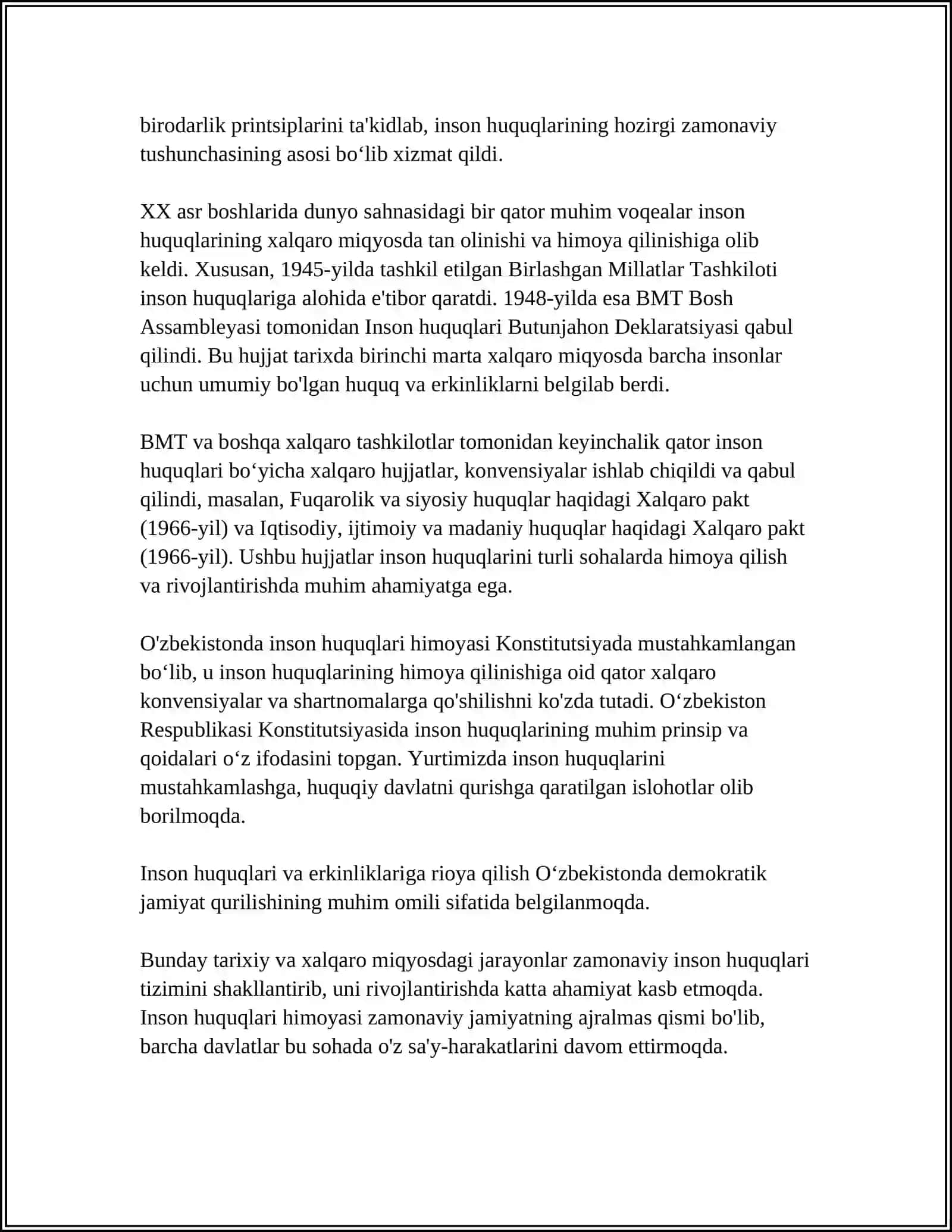 INSON HUQUQLARI INSTITUTINING SHAKLLANISHI 4