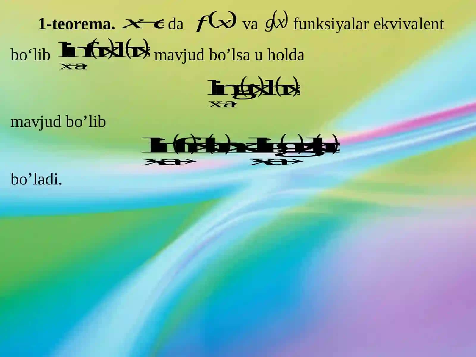 Funksiyalarni solishtirish 4