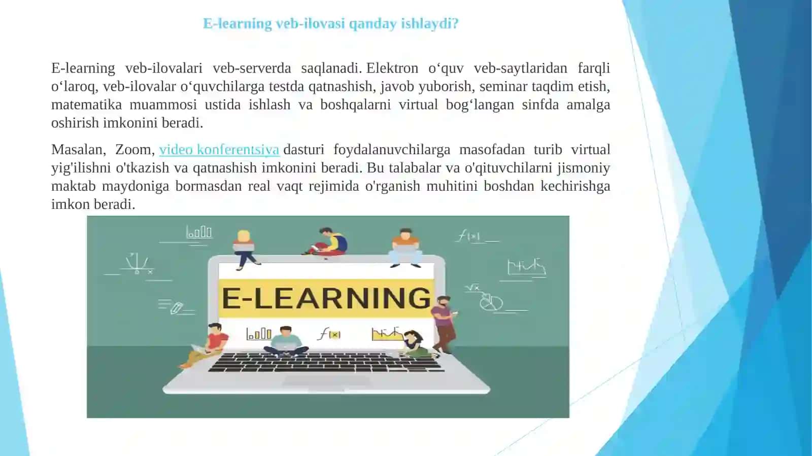 Internet tizimidagi oʻqitish texnologiyalarini tashkil etish 4