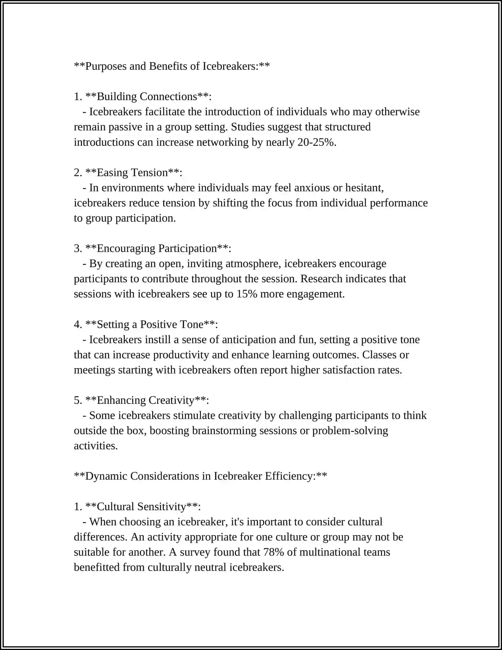 Introductions and Icebreakers: A Comprehensive Overview 4