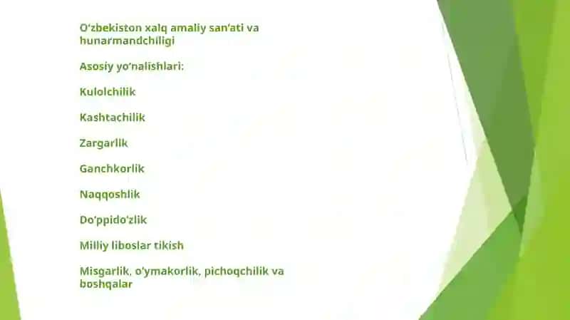 O'zbekiston xalq amaliy san’ati va hunarmandchiligi 4