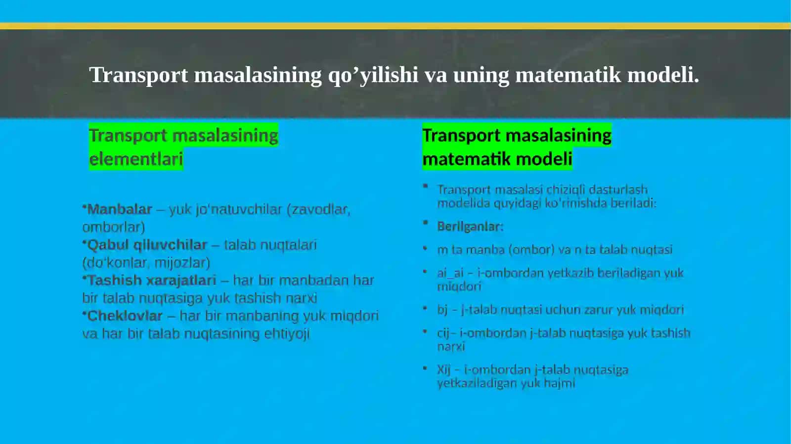 Chiziqli programmalashtirish masalalari 4
