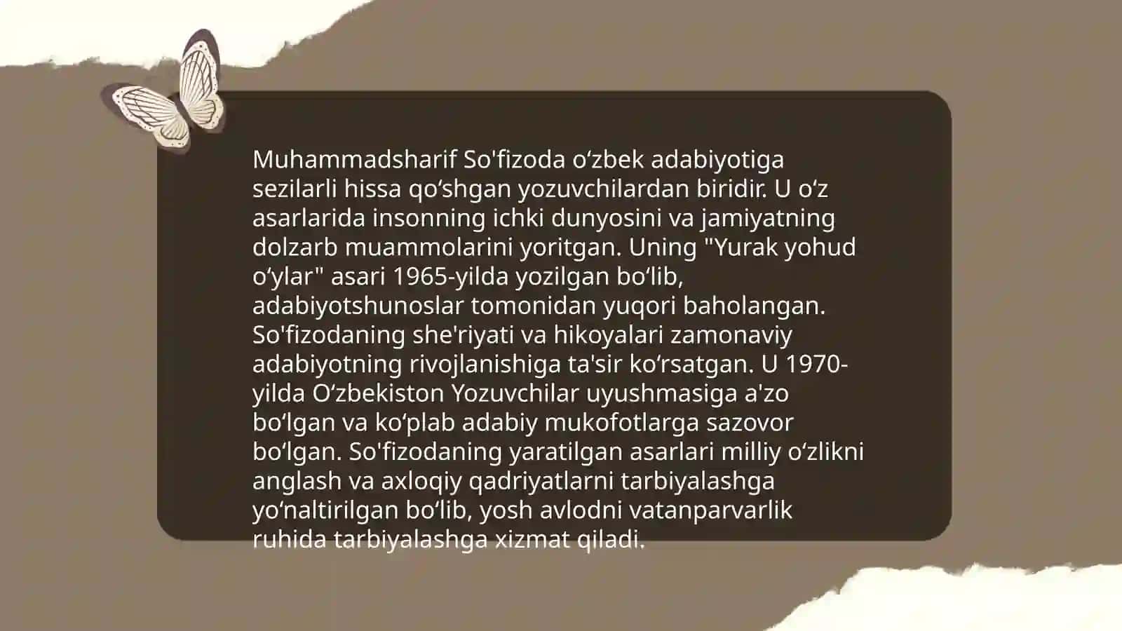 Muhammadsharif So'fizoda ijodining o'rganilishi 4