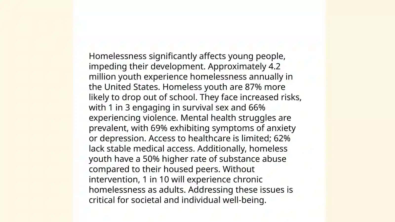 Young and homeless 4