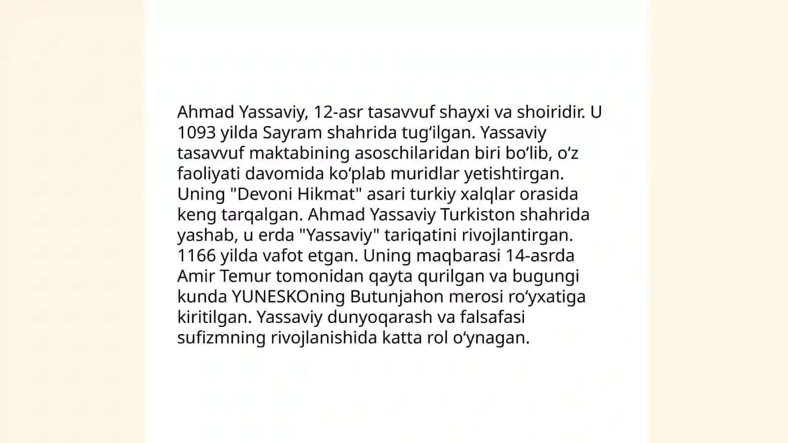 Yassaviylik va uning nazariy asoslari (“ Farqnoma” asosida) 4