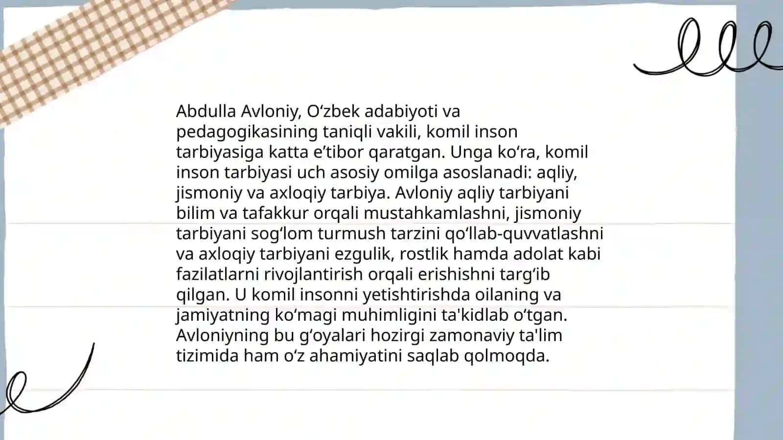 Abdulla Avloniy komil inson haqidagi qarashlari 4
