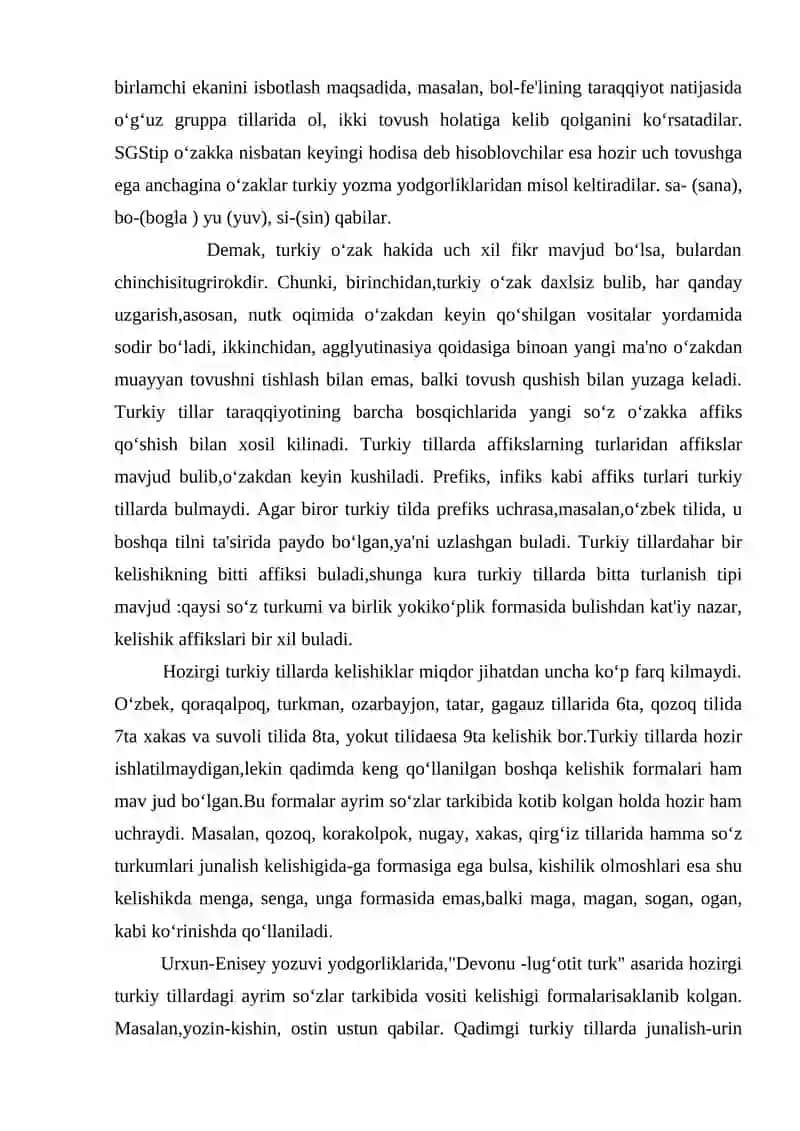 Turkiy tillarning grammatik xusussiyatlari 4
