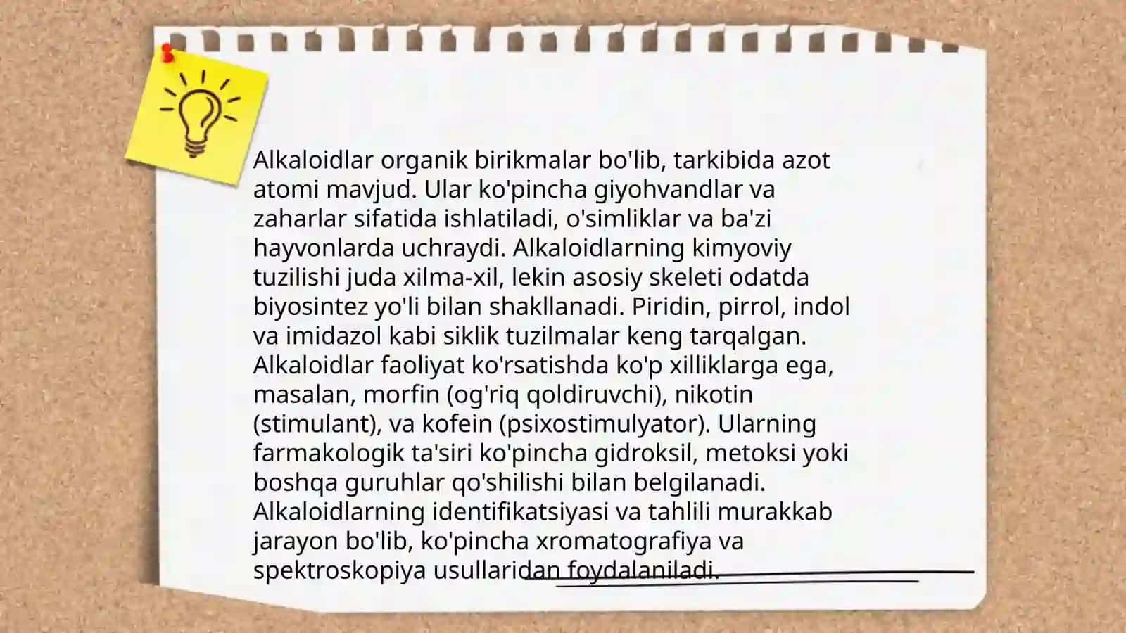 Dorivor o‘simliklar alkaloidlari 4