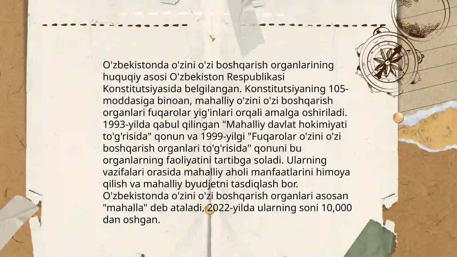 Fuqarolarni o'zini - o'zi boshqarish organlari 4