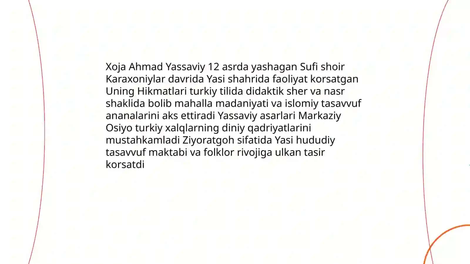 Yassaviy va uning hikmatlari to'plami tahlili (10-sinfdan) 4