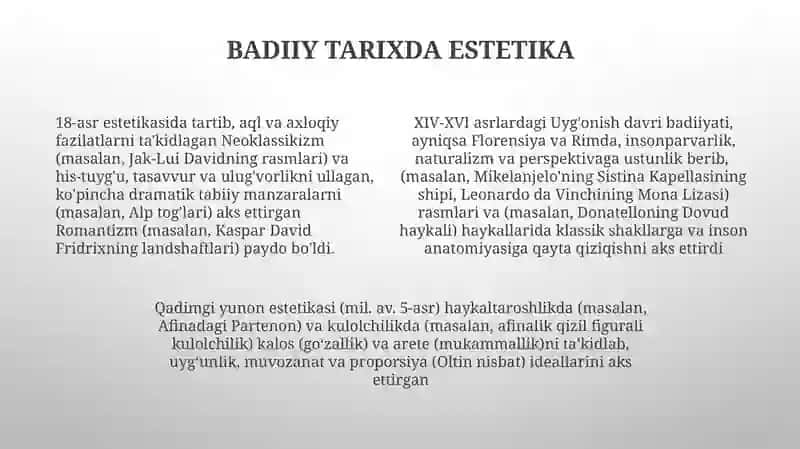 Estetika 4