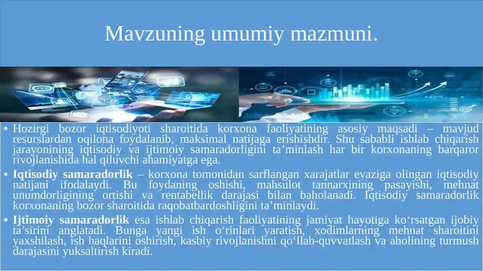 Korxona faoliyatining iqtisodiyotdagi roli. 4