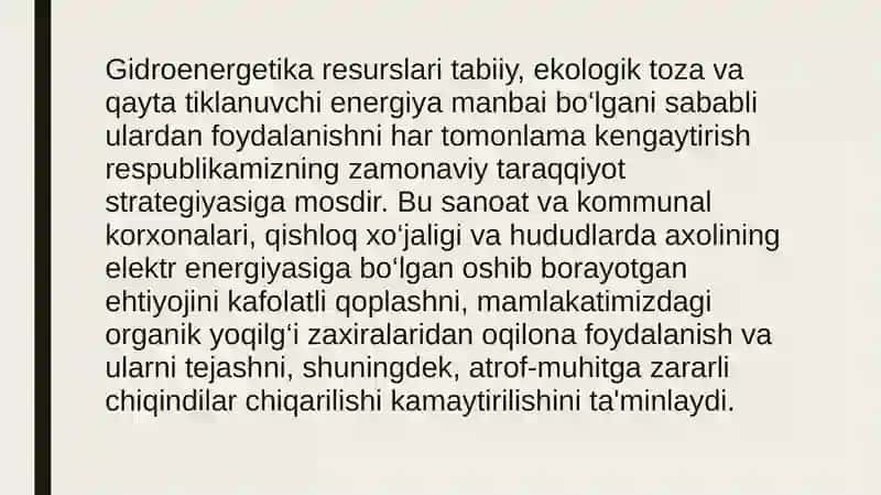 Gidroenergetika zaxiralari 4