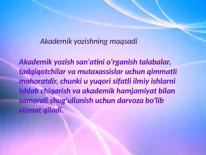 Akademik yozuv va axborot 4