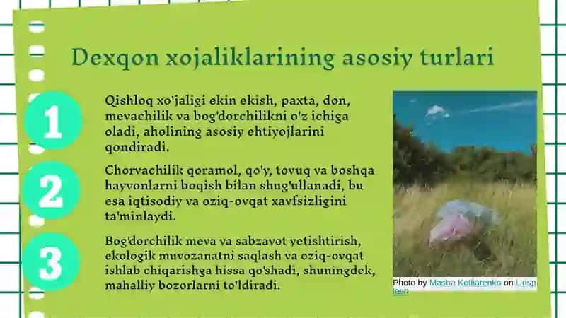 Dexqon xo'jaliklari 4