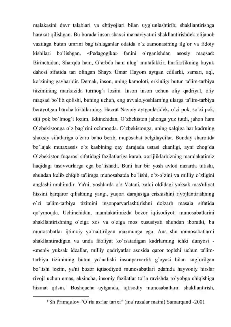 ILK O'RTA ASR YEVROPASIDA ILK FEODAL  MUNOSABATINING VUJUDGA KELISHI. 4