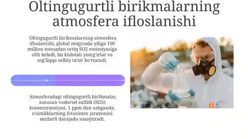 Oltingugurtli birikmalarning atmosfera ifloslanishiga ta'siri 4