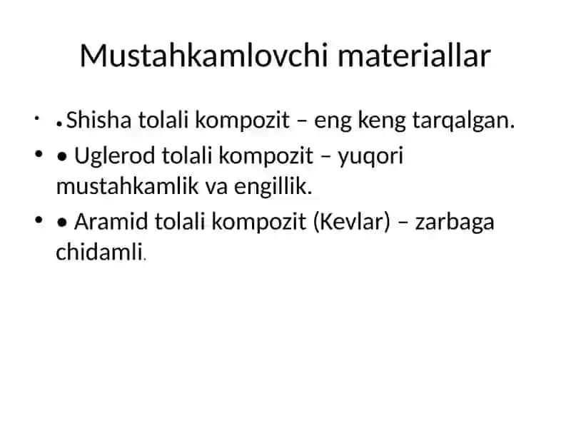 Polimer matritsali kompozitlar 4