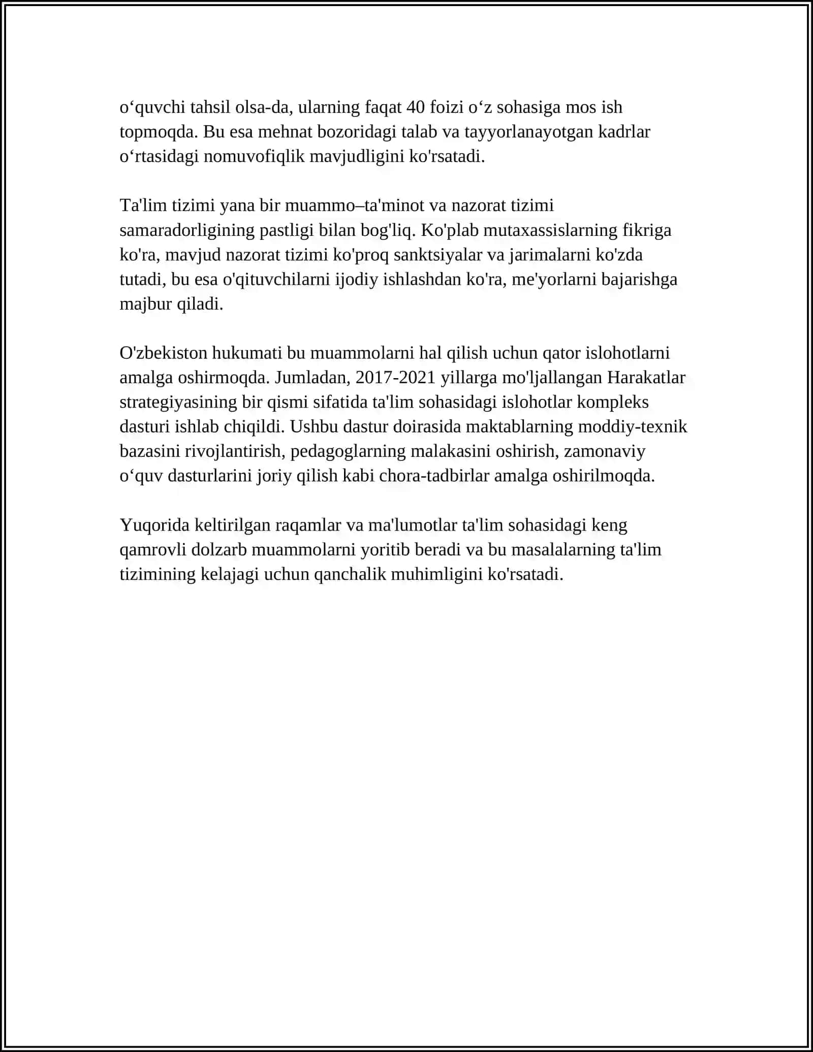 JAHONING RIVOJLANGAN DAVLATLARDA TALIM TIZIMI 4