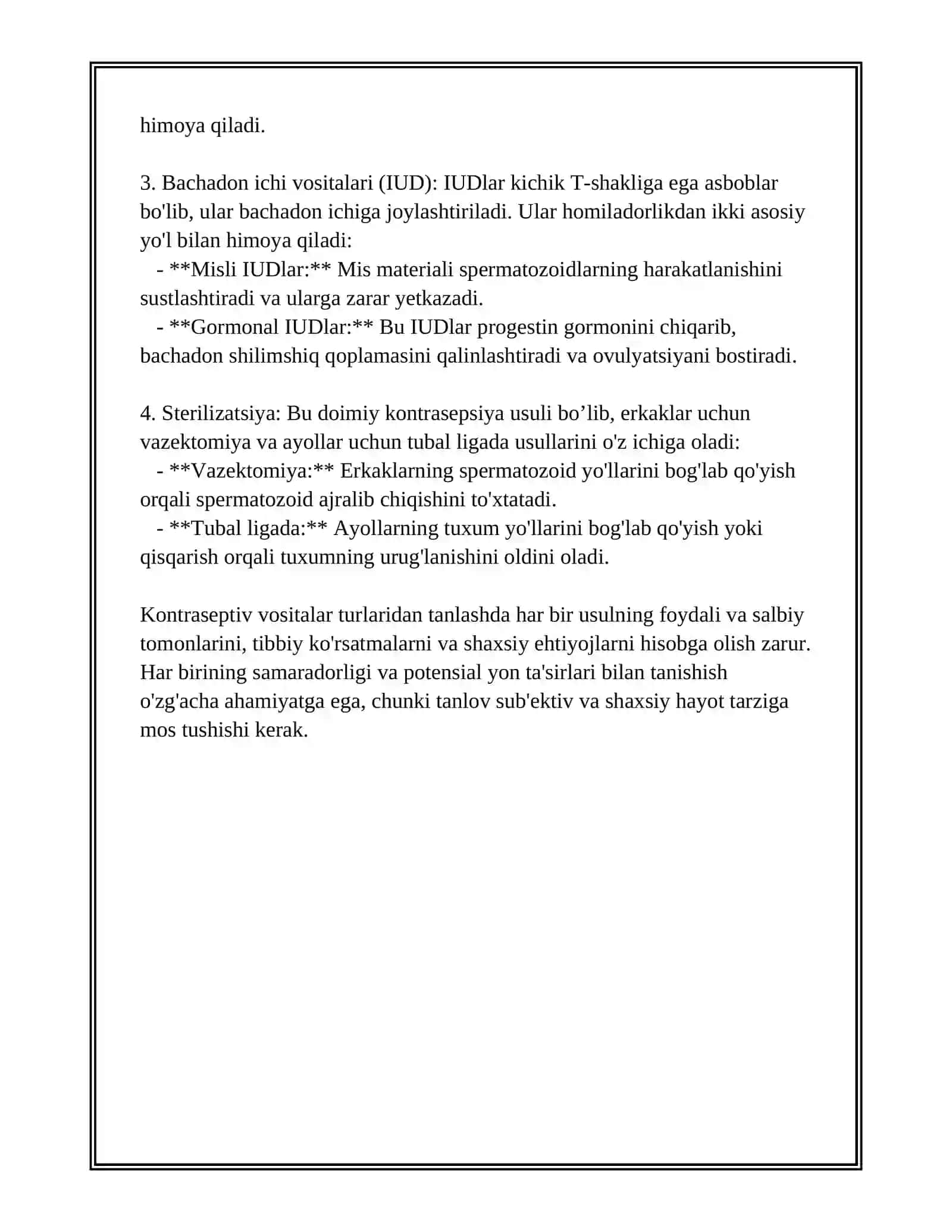 Kontrasepsiya vositalari va probiotik va prebiotiklar 4
