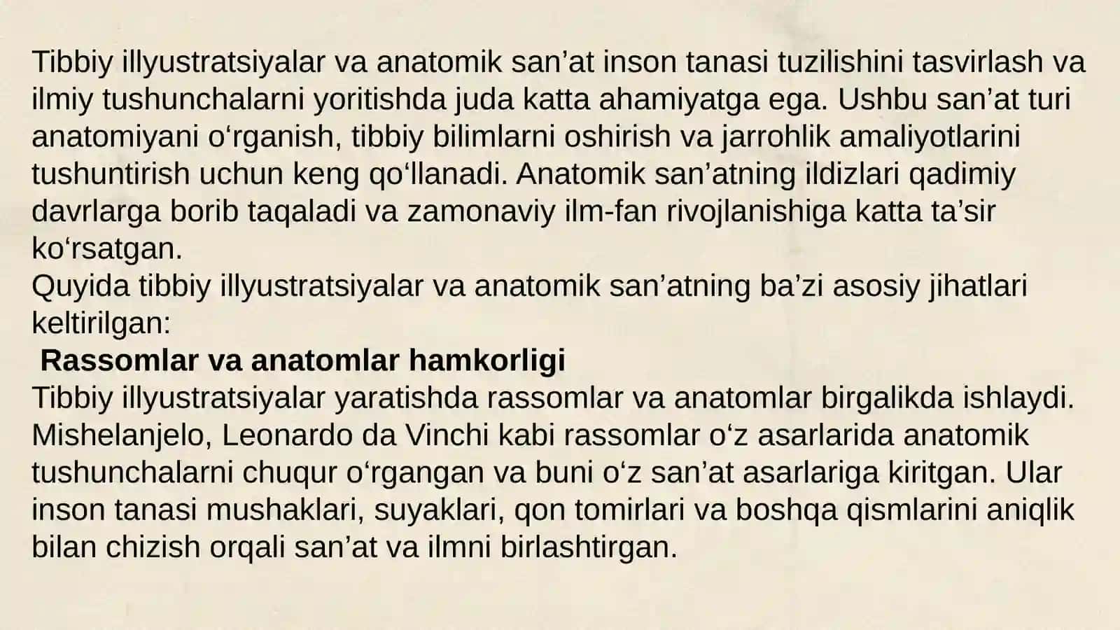 Tibbiyot va san'at 4