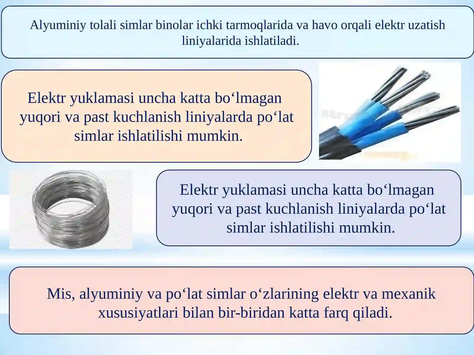 Elektr tarmoqlariga kabellaryotkizish 4