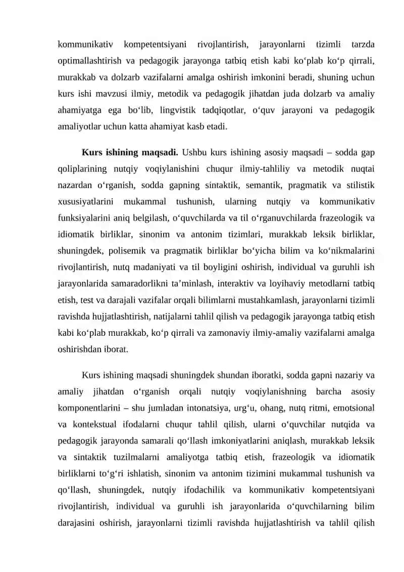 Sodda gap qoliplarining nutqiy voqiylanishi 4