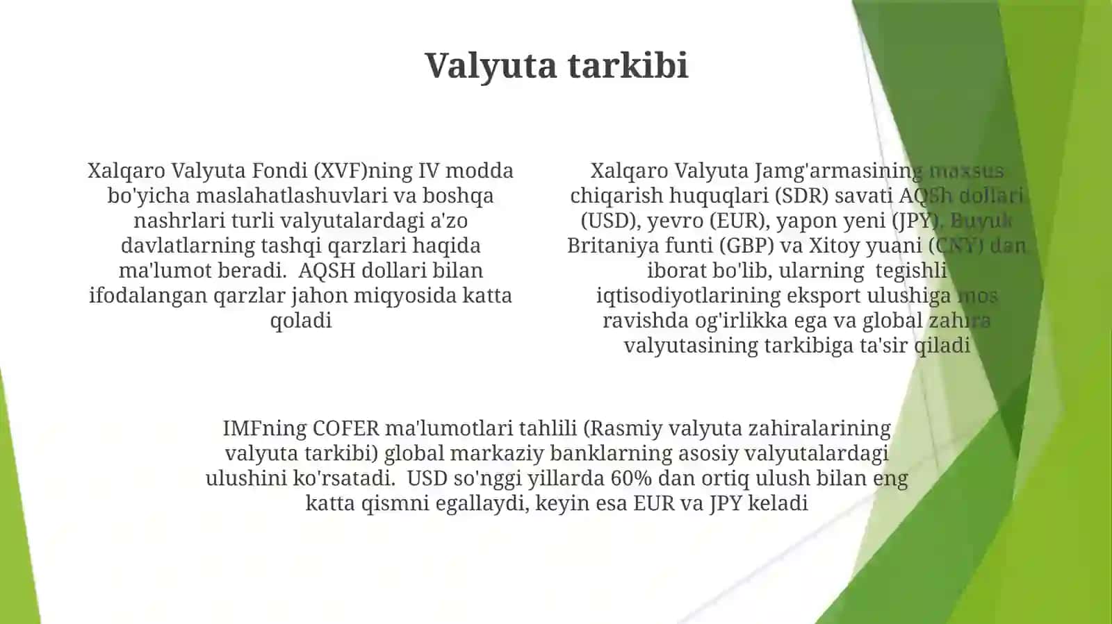 Xalqarovalyutafondiningmoliyaviykoʻtsatkichlaritaxlili 4