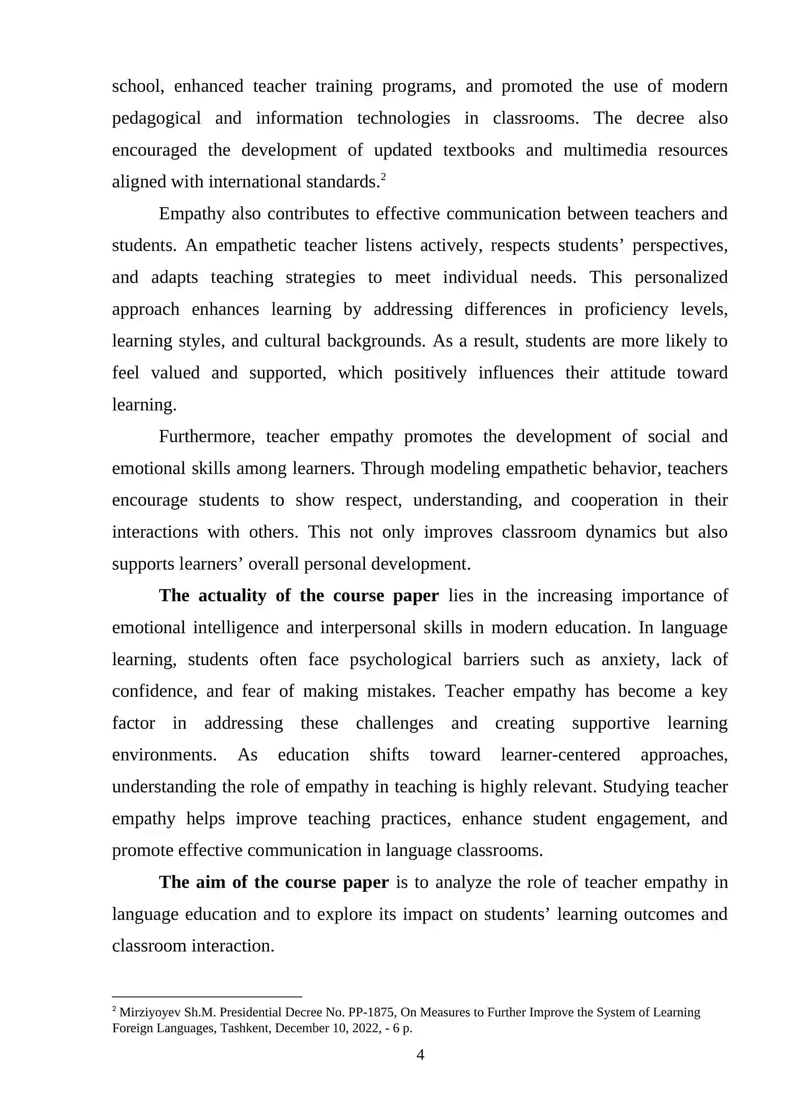 Course Paper: The Role of Self-Assessment in Language Learning 4
