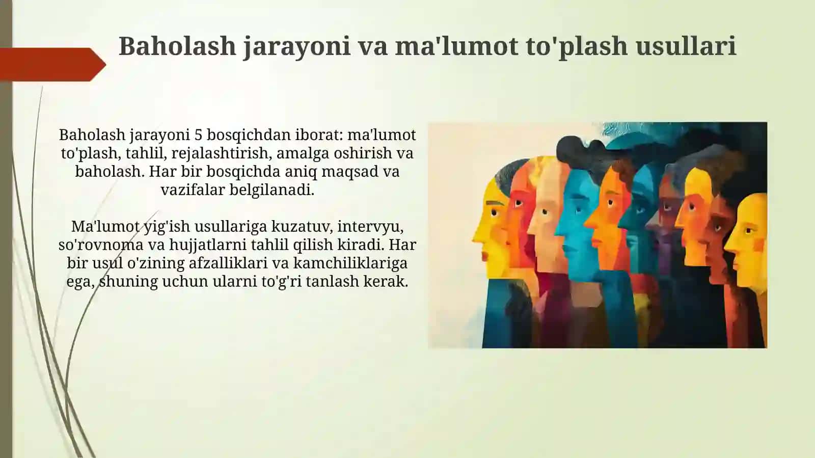 Baholashning asosiy tamoyillari va jarayoni 4