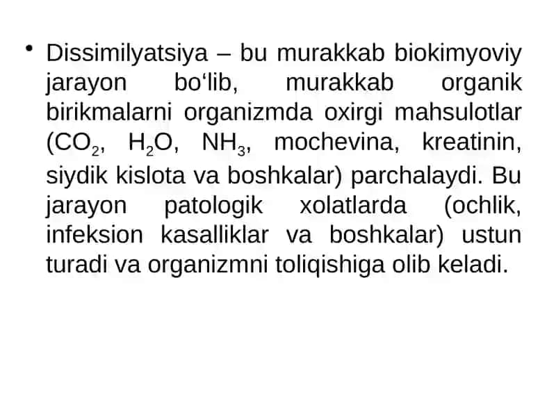 Bioenergetika va metabolizm. Limon sikli. 4