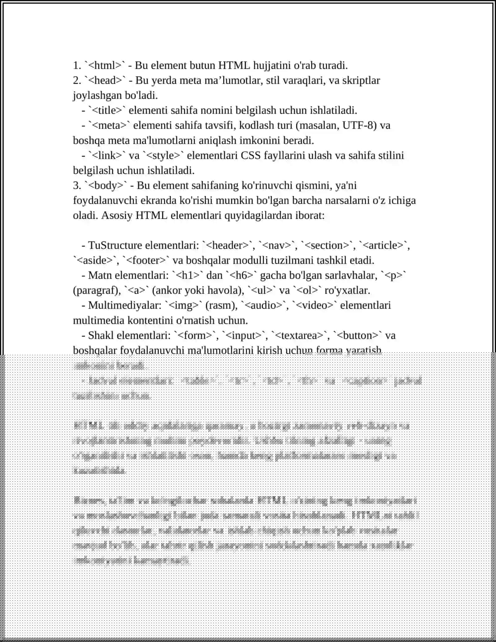 WEB DASTURLASHGA DOYIR 4