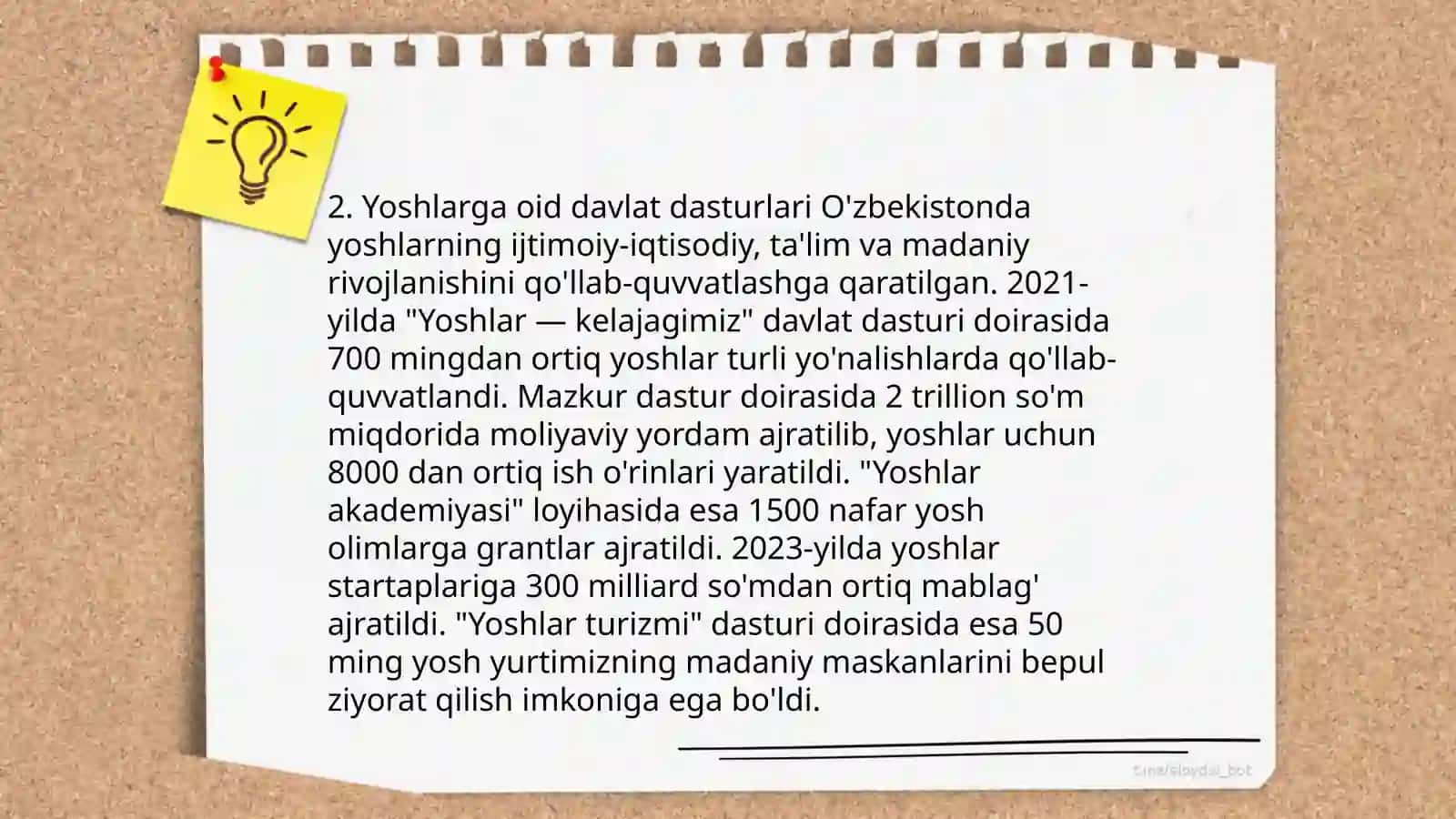 Oʻzbekistonda yoshlarga oid davlat siyosati va uning mazmun mohiyati 4
