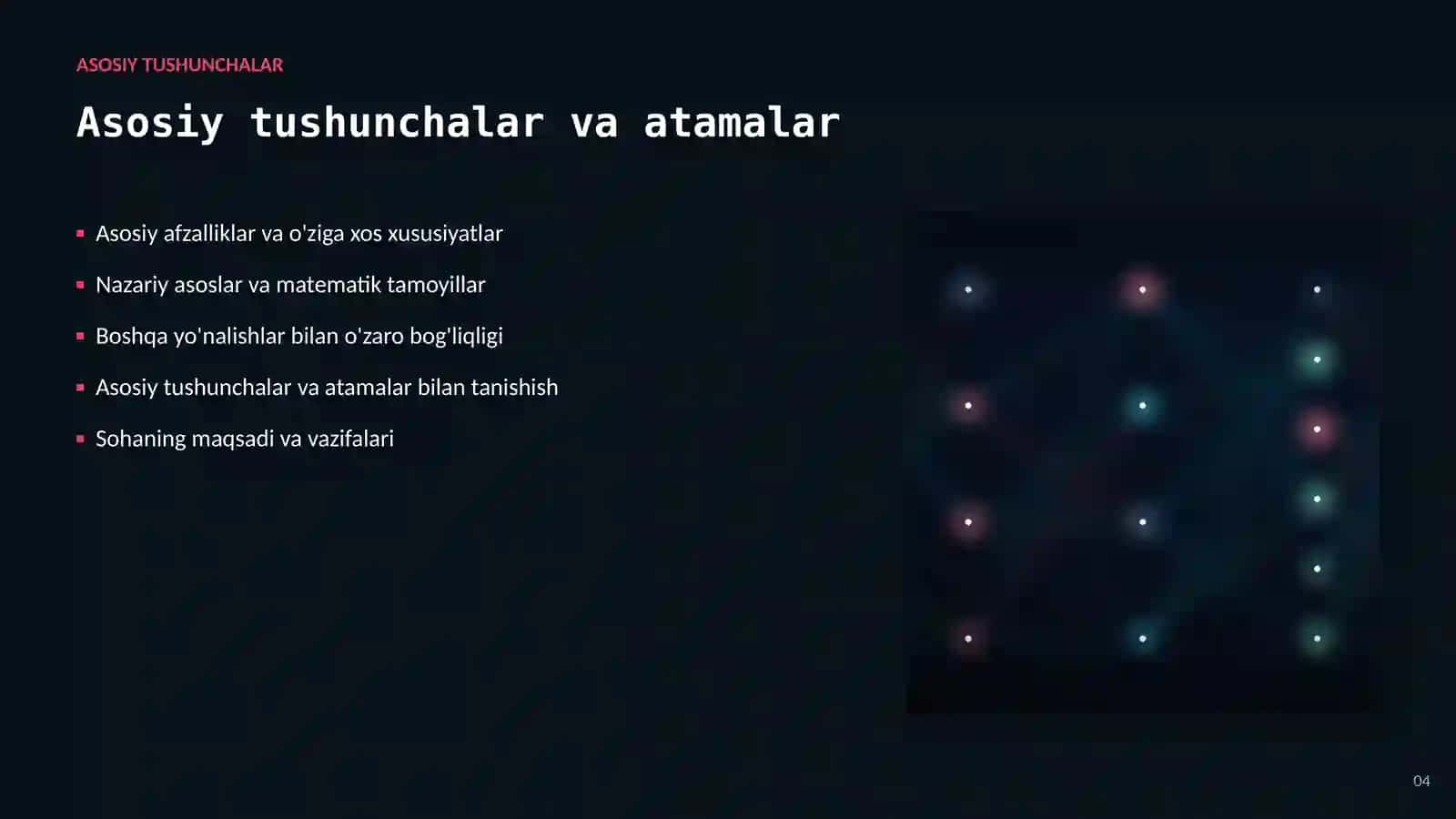 SUN'IY INTELLEKT • AI VA KATTA MA'LUMOTLAR 4