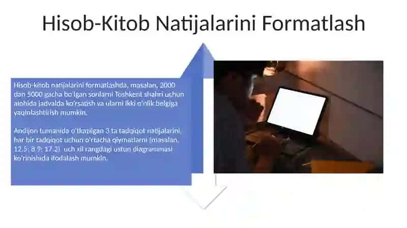 Word matn taxrirlagichida hisoblashishlarini bajarish 4