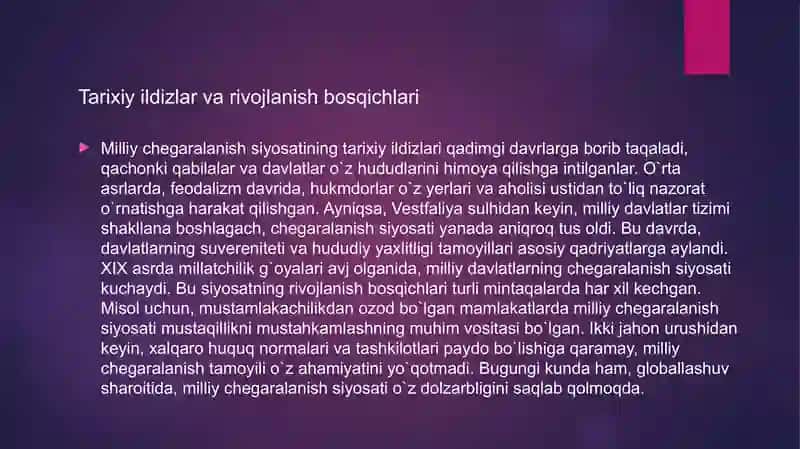 Milliy chegaralanish siyosati 4