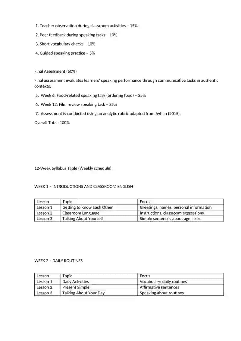 TESOL Skills Portfolio 4