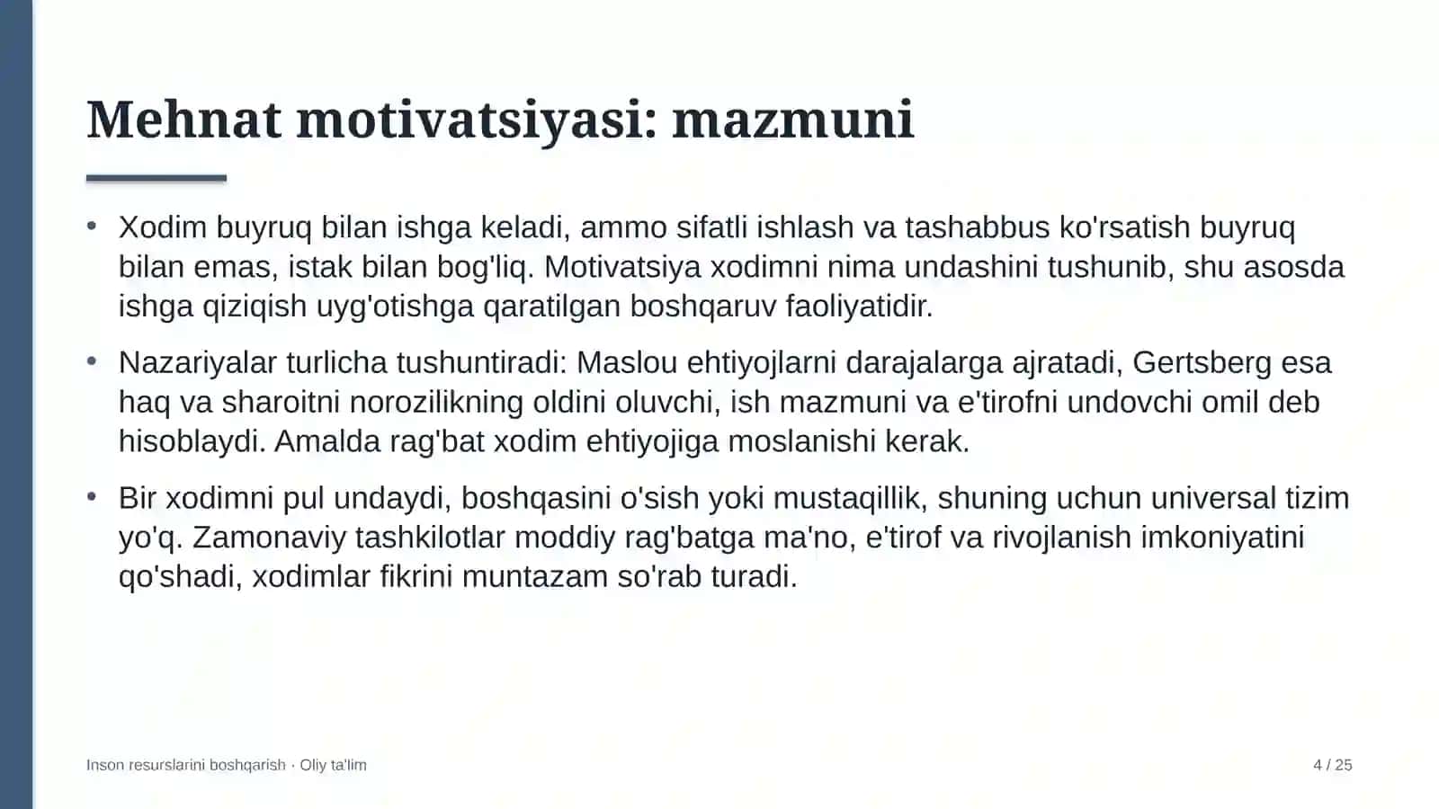 ehtiyot qismlar do'konlarida mehnat motivatsiyasi 4775 4