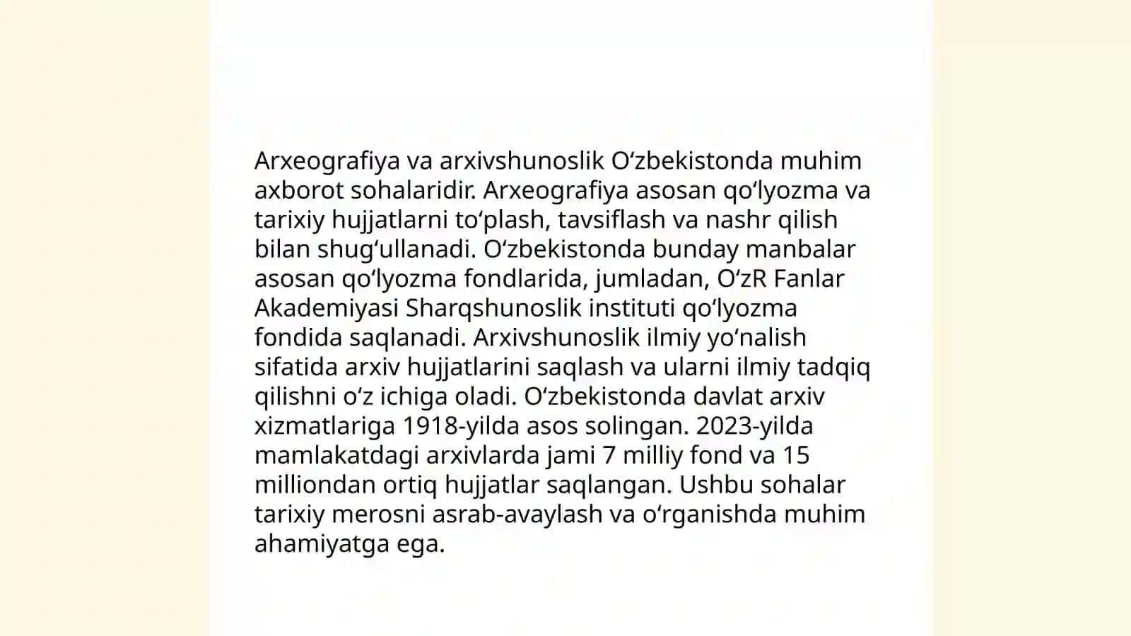 Arxeografiya va uning vazifalari 4