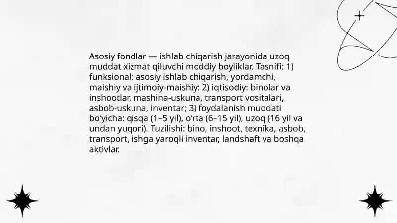 Asosiy Fondlar 4