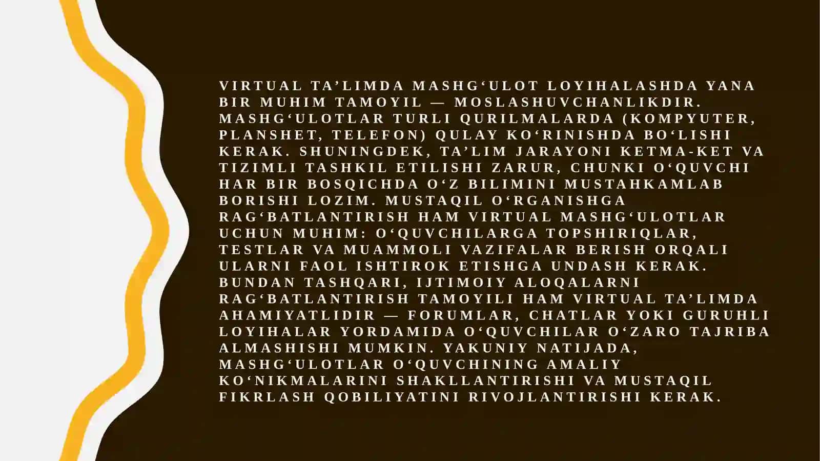 Virtualtalim uchun mashgulot loyihasi 4