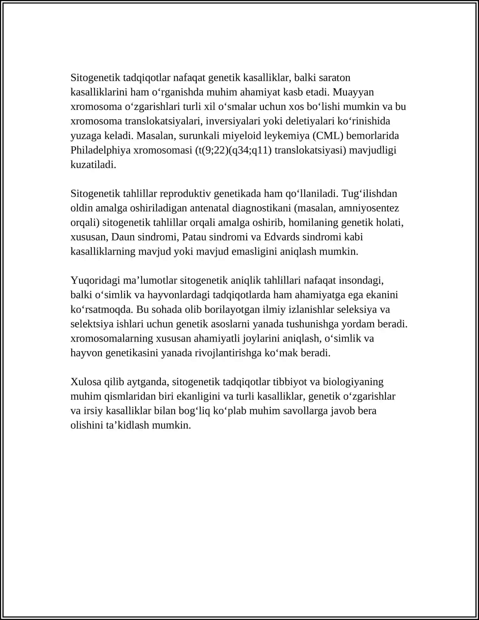 Sitogenetik Tadqiqotlar 4