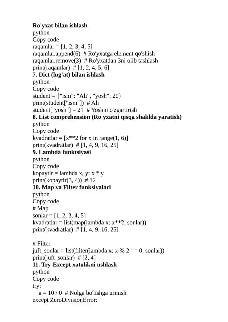 Matematik funksiyalar 4