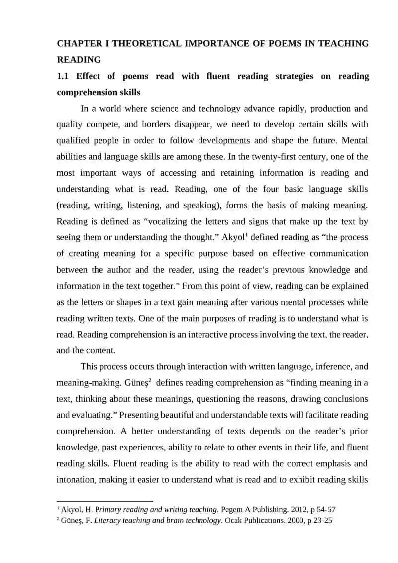 THEORETICAL IMPORTANCE OF POEMS IN TEACHING READING 4