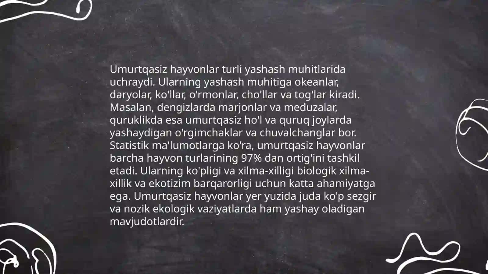 Umurtqasiz hayvonlar 4