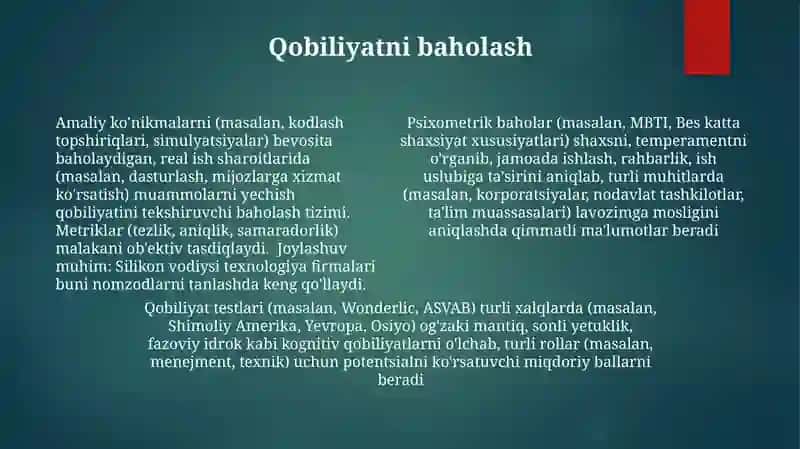 Qobiliyat iqtidor va iste‘dot 4