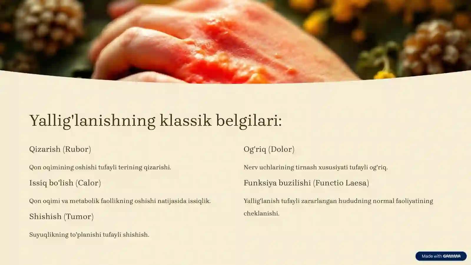 Yallig'lanishi: Tana himoyasining kaliti 4