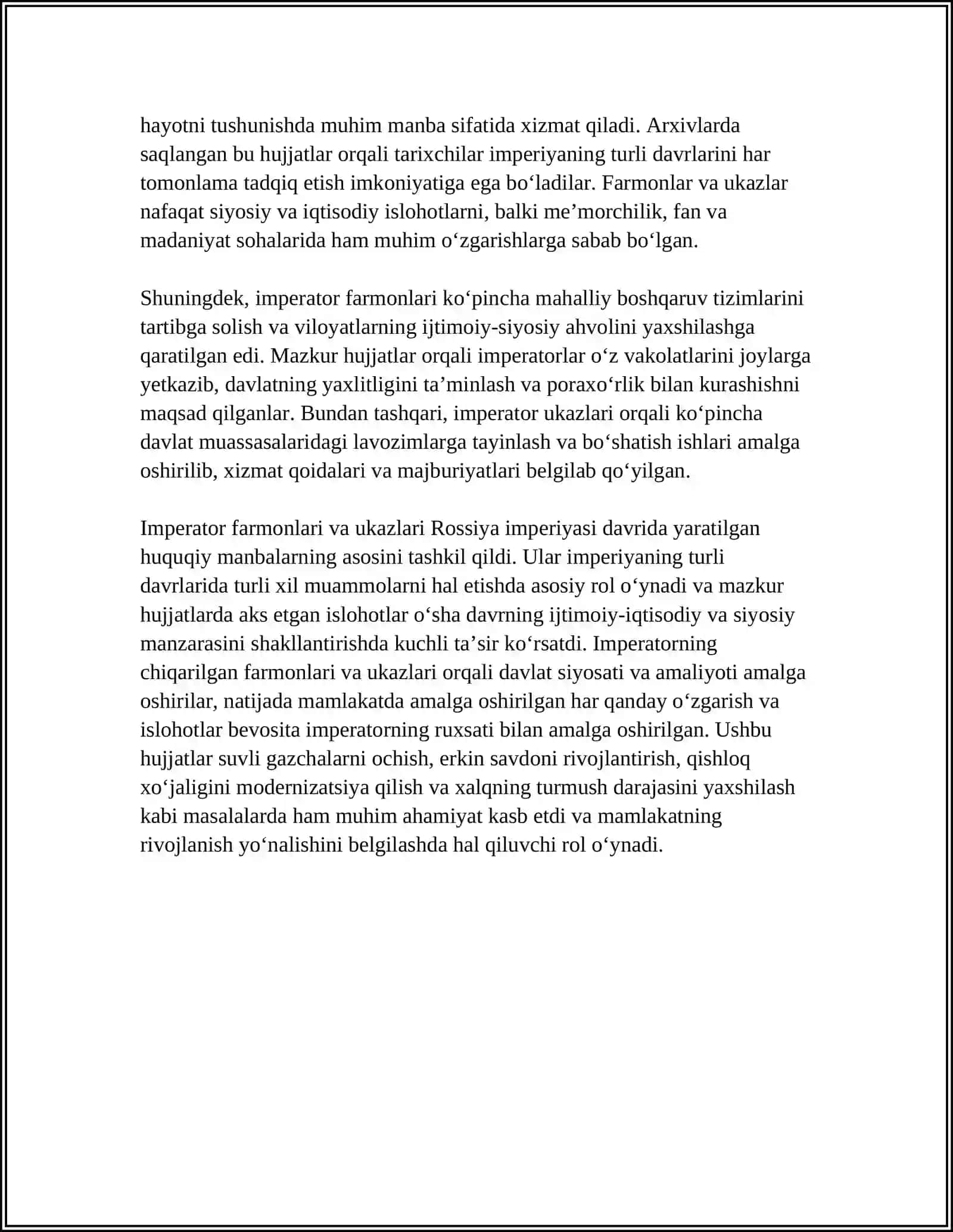 Imperator farmonlari va ukazlar 4